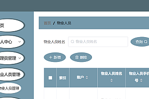 java小区物业管理系统功能