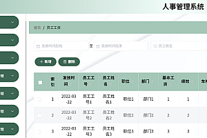 java人事管理系统功能