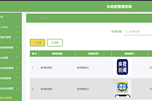 java乡政府管理系统功能