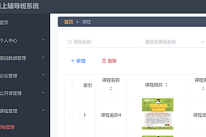 Java线上辅导班系统功能